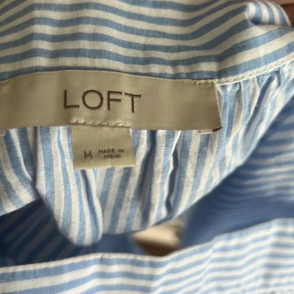 NWOT: Loft Eyelet Square Neck Peasant Top | M - Picture 14 of 16